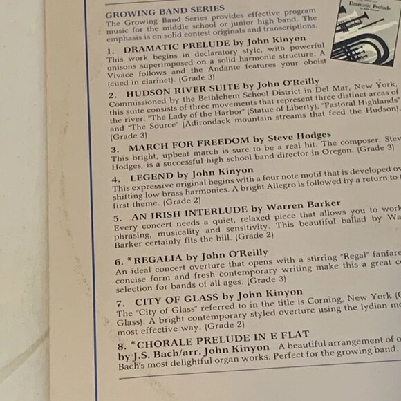 Alfred Concert Band Music (Vinyl, 1986) Alfred Records NM LP Record Album - Picture 6 of 11